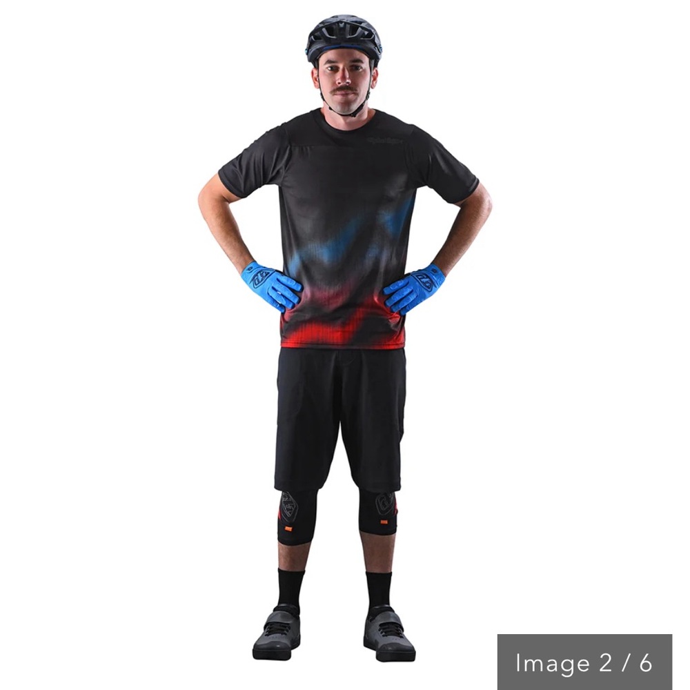 Troy Lee Designs Skyline Short W/ Liner Solid Black with Silver Logo